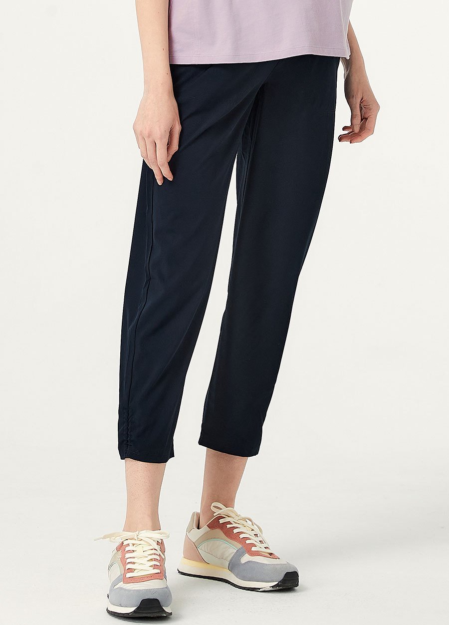 輕便窄管休閒孕婦褲