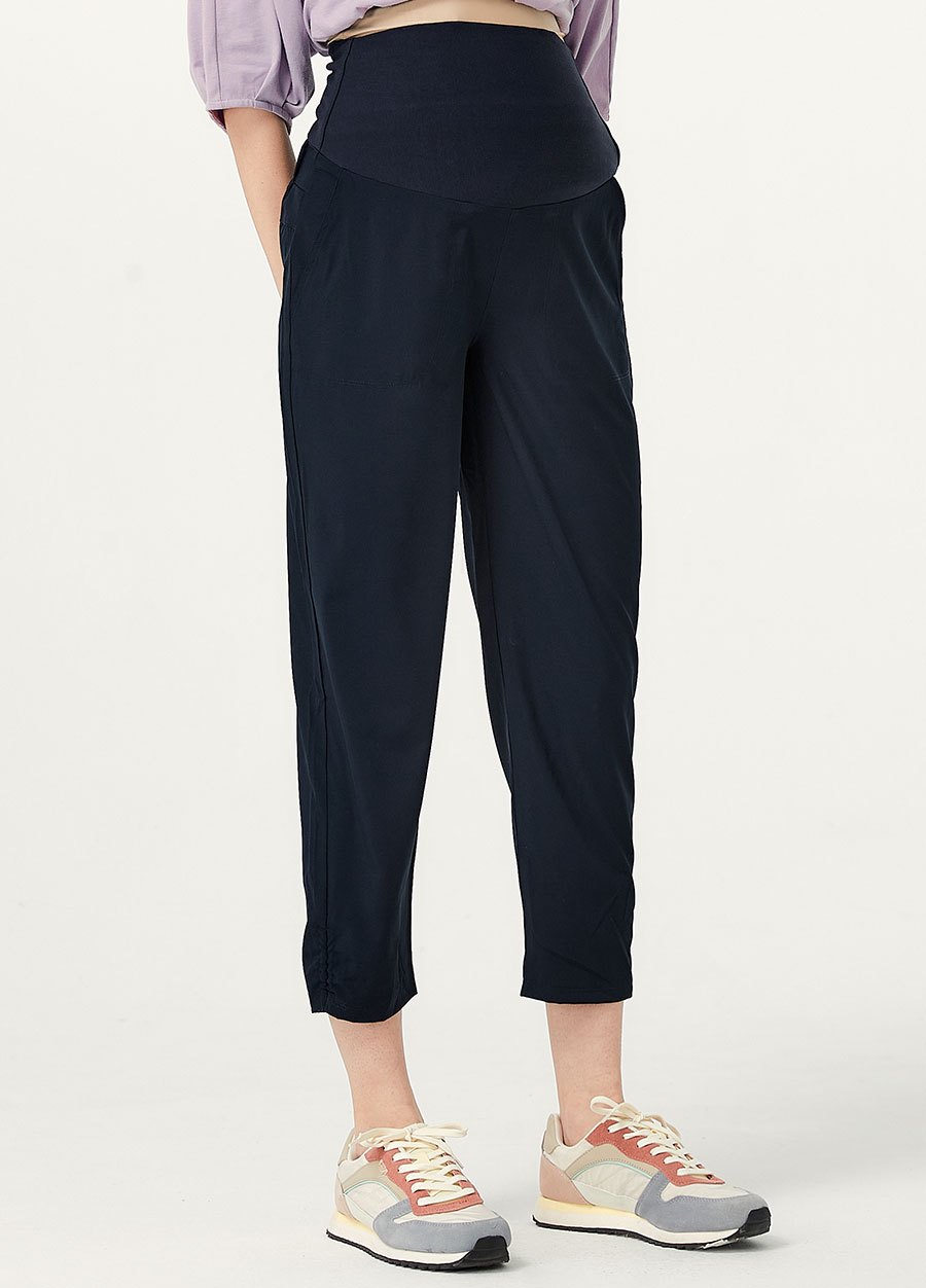 輕便窄管休閒孕婦褲