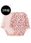 BABY Q彈棉質長袖包屁衣(2入)-仙草