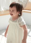 BABY泡泡吊帶褲