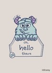 BABY迪士尼毛圈長袖連身衣-毛怪