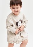 BABY 迪士尼毛圈寬鬆包屁衣-101忠狗