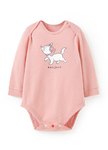 BABY 迪士尼蓄熱保溫長袖包屁衣-瑪麗貓
