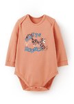 BABY迪士尼蓄熱保溫長袖包屁衣-跳跳虎