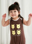 BABY迪士尼Q彈無袖連身包屁衣-維尼