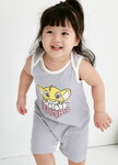 BABY 迪士尼Q彈無袖連身包屁衣-獅子王