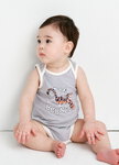 BABY 迪士尼Q彈棉質無袖包屁衣-跳跳虎