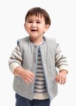 BABY壓紋雙面穿鋪棉背心