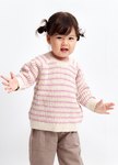 BABY條紋粗針織毛衣