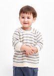 BABY條紋粗針織毛衣