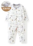 新生兒 長袖連身衣-狗狗