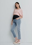 Boyfriend修身牛仔孕婦褲