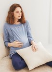 素色撞色孕哺居家服組