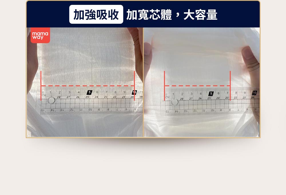 嬰兒尿布/紙尿褲 加強吸收 加寬芯體大容量