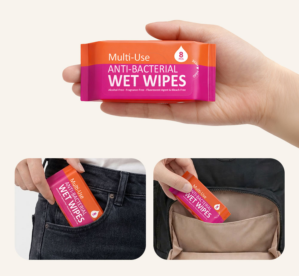 mamaway 抗菌濕巾-隨身包