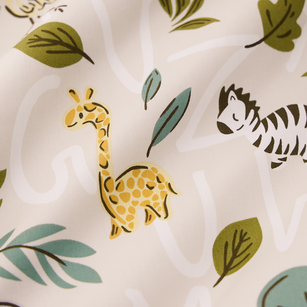 睡袋組-安撫涼被(調溫/抗菌)-親子動物園