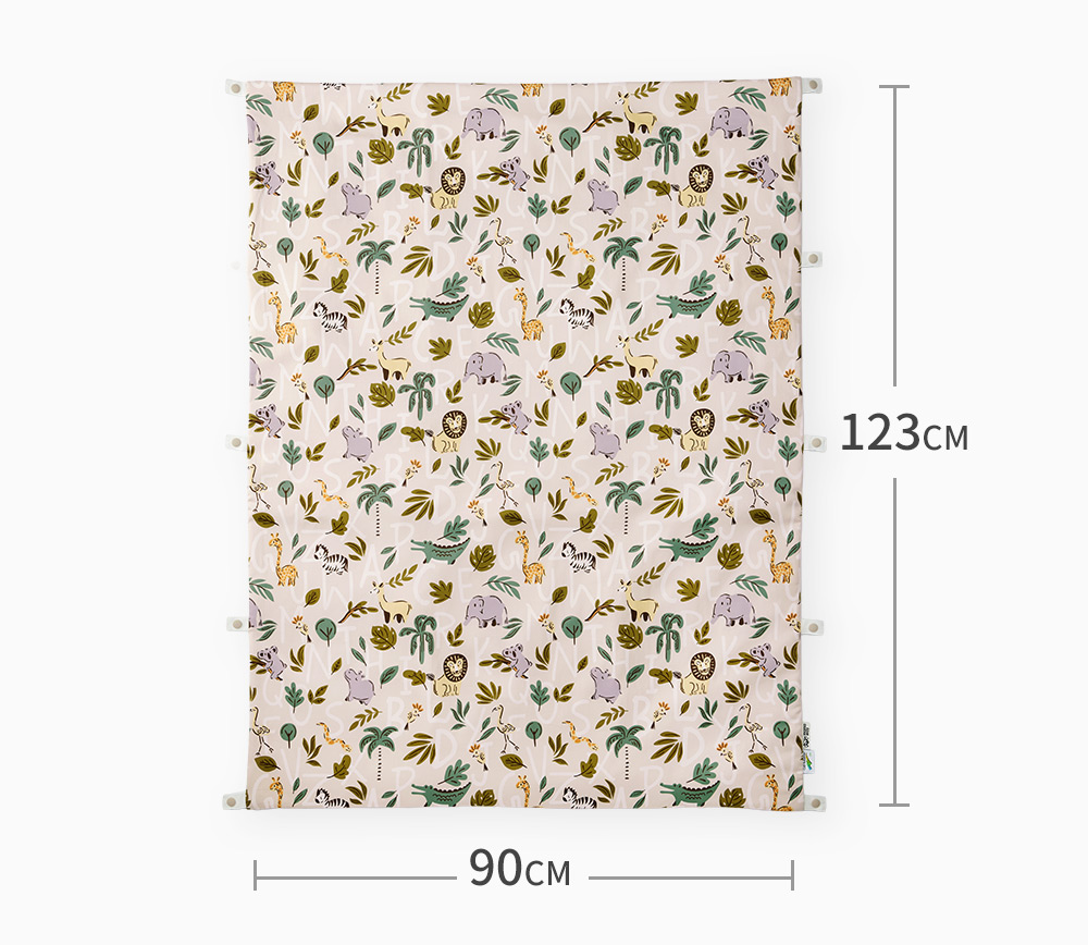 睡袋組-安撫涼被(調溫/抗菌)-親子動物園