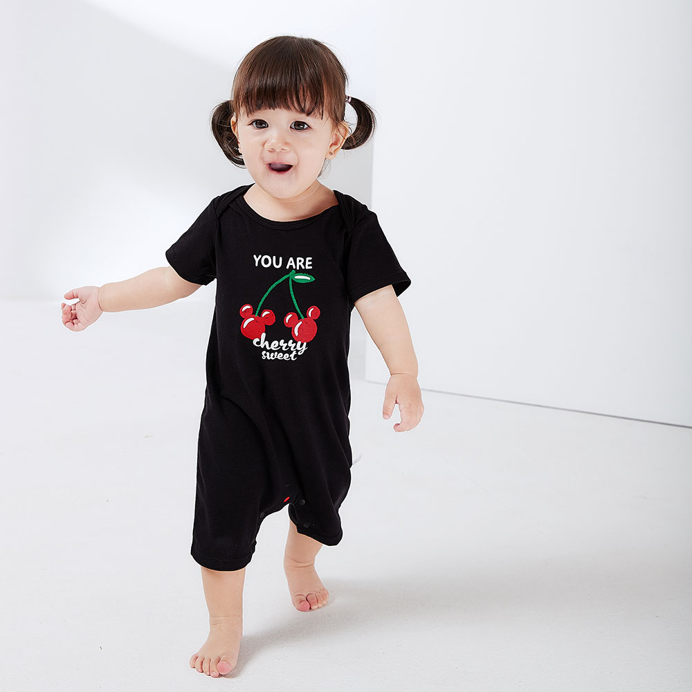 BABY迪士尼Q彈連身包屁衣-櫻桃米奇