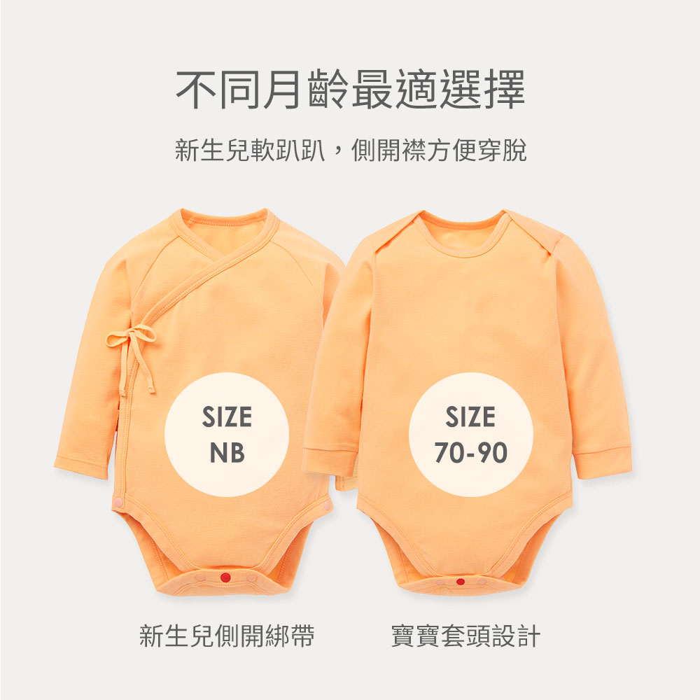 BABY Q彈棉質長袖包屁衣(2入)-跳跳虎