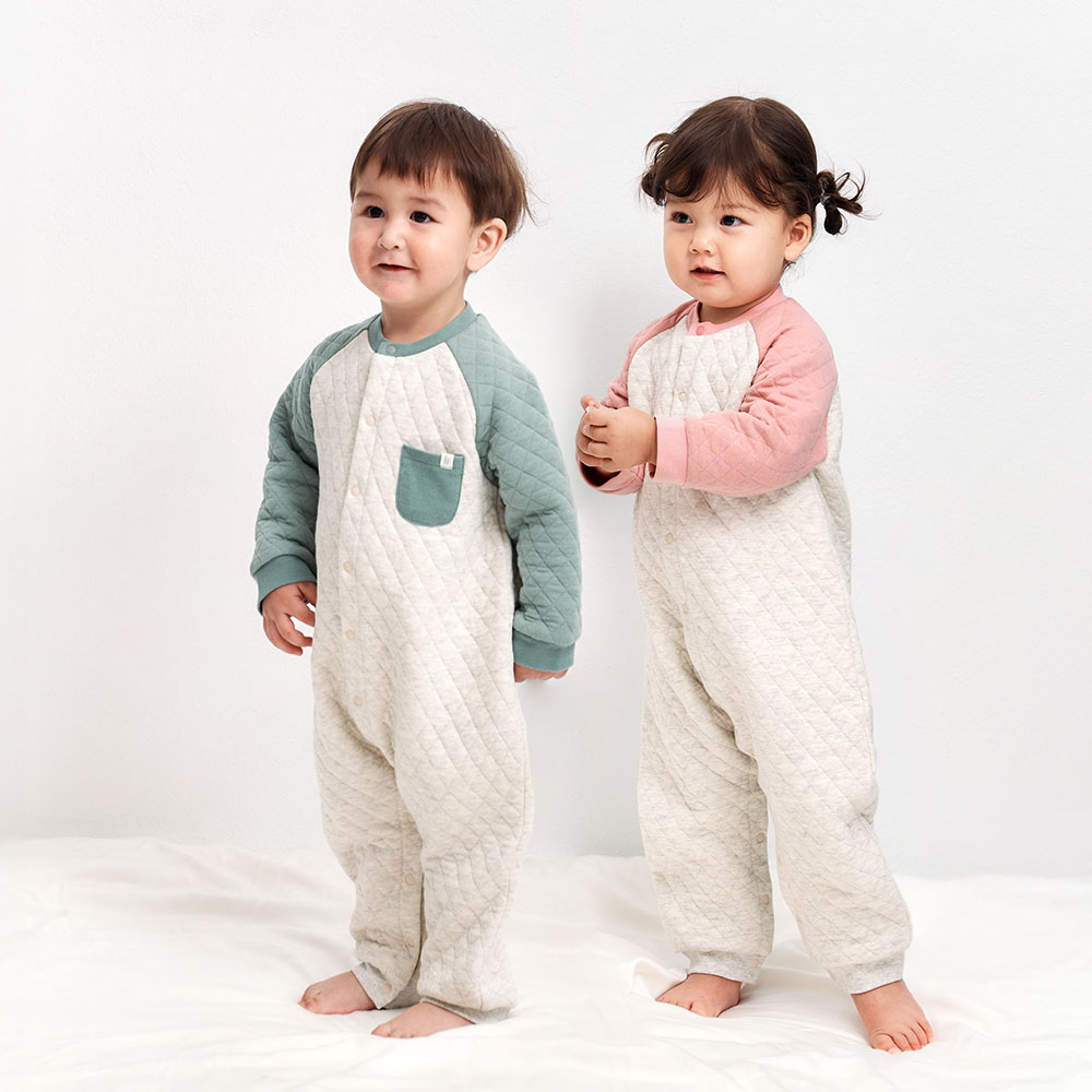 BABY鋪棉長袖連身衣 BABY鋪棉長袖連身衣