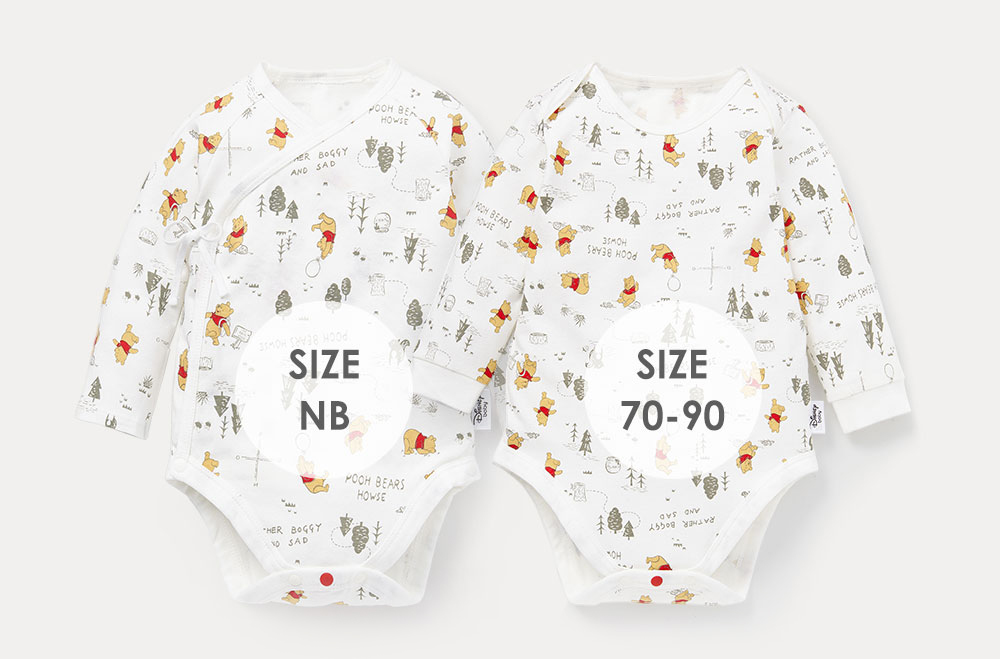 BABY Q彈棉質長袖包屁衣-森林維尼
