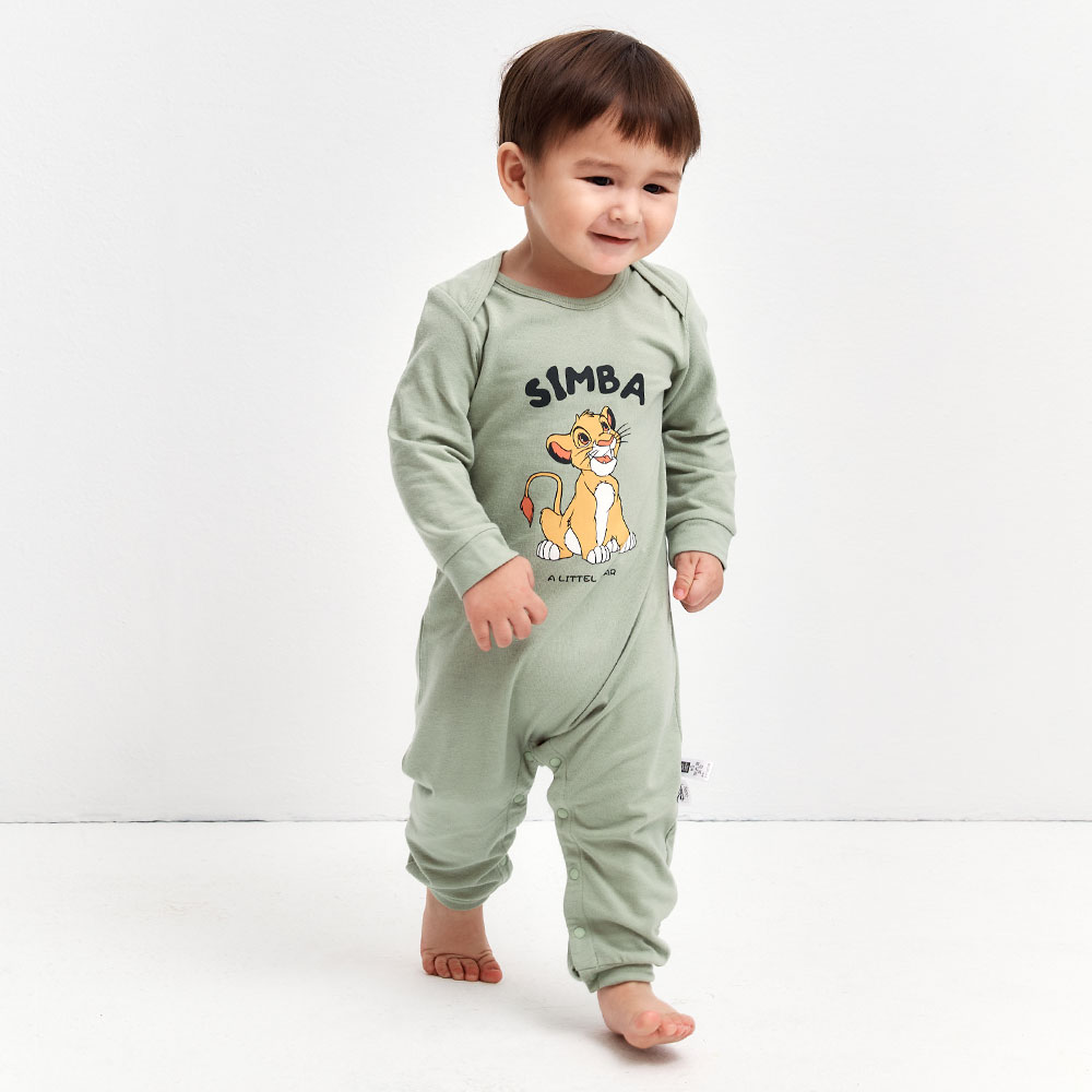 BABY 迪士尼蓄熱保溫長袖連身衣-獅子王