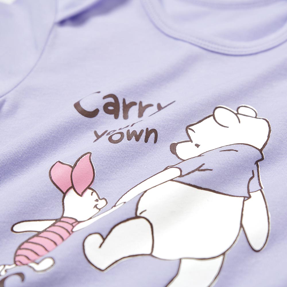 BABY 迪士尼Q彈連身包屁衣-維尼