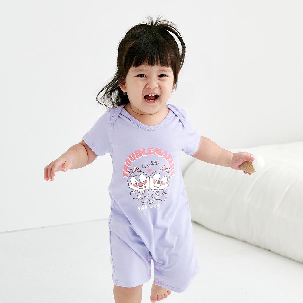 BABY 迪士尼Q彈連身包屁衣-奇奇&蒂蒂