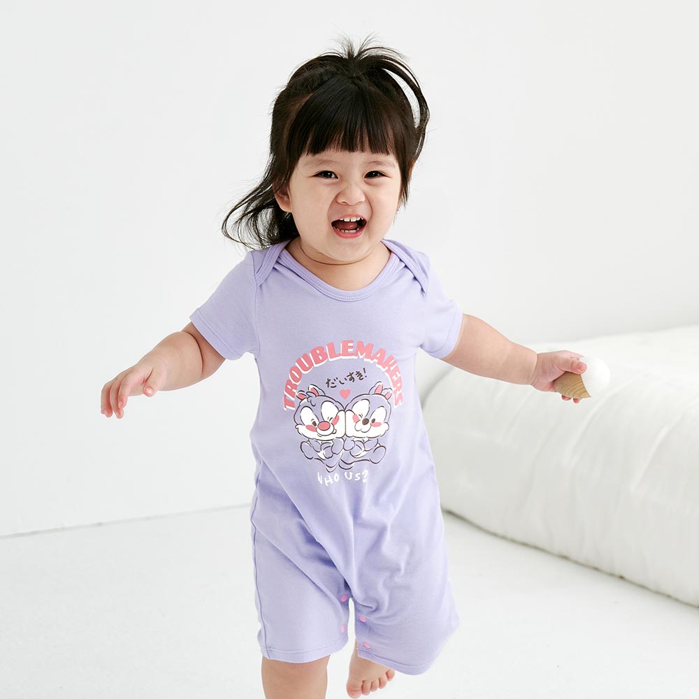 BABY 迪士尼Q彈連身包屁衣-奇奇&蒂蒂