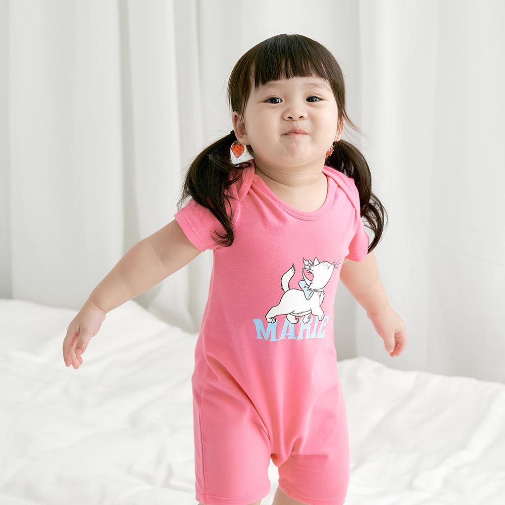 BABY 迪士尼Q彈連身包屁衣-優雅瑪麗貓