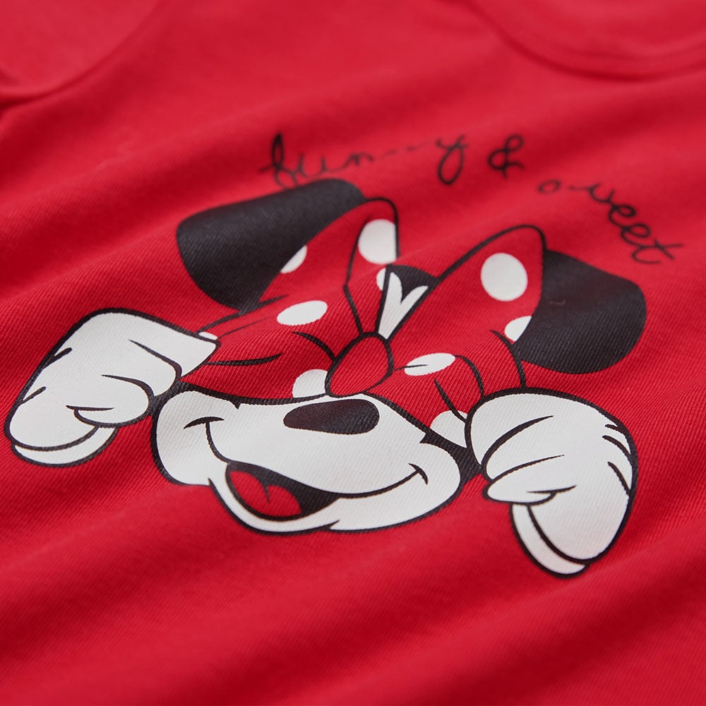 BABY迪士尼Q彈棉質包屁衣-遮眼米妮