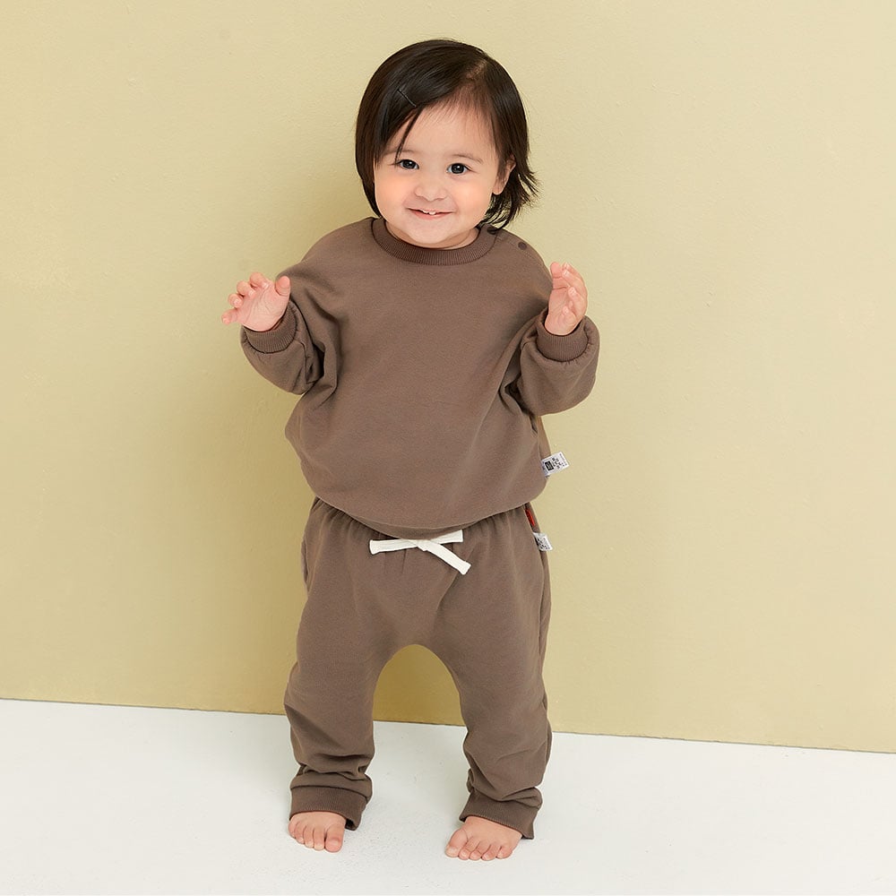 BABY 棉質毛圈鬆緊長褲 BABY 棉質毛圈鬆緊長褲