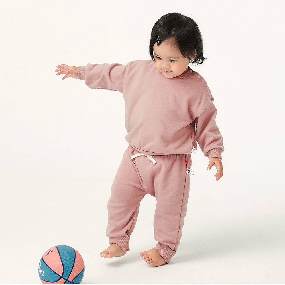 BABY 棉質毛圈鬆緊長褲 BABY 棉質毛圈鬆緊長褲