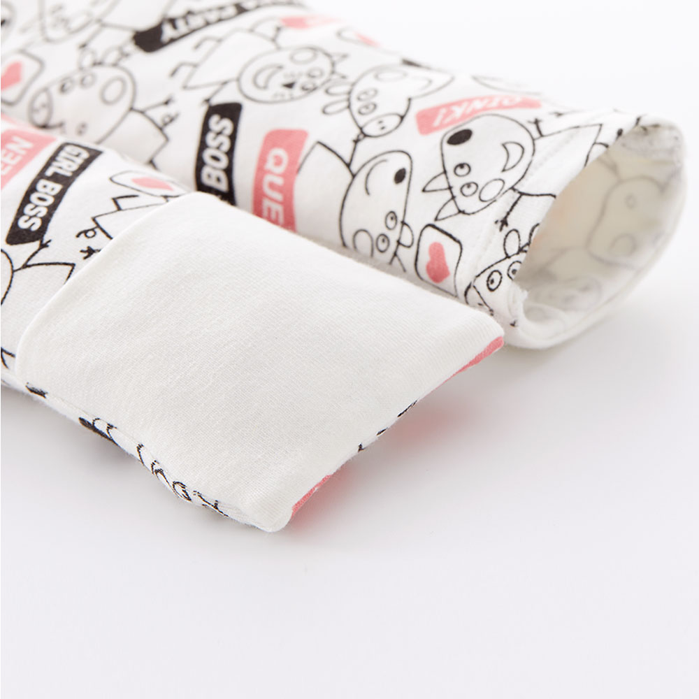 新新生兒Q彈棉質蝴蝶衣(2入)-標籤佩佩豬 新新生兒Q彈棉質蝴蝶衣(2入)-標籤佩佩豬