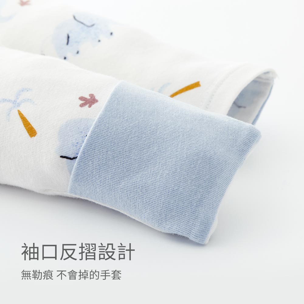 新生兒長袖連身衣-大象