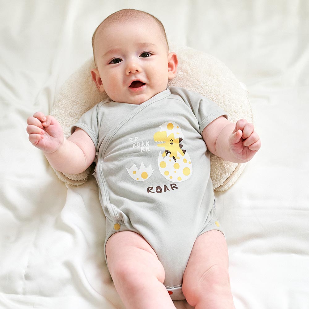 新生兒 Q彈棉質包屁衣-恐龍