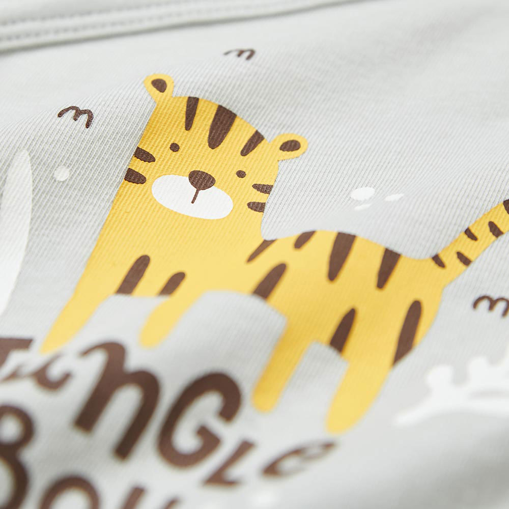 新生兒 Q彈棉質包屁衣-老虎