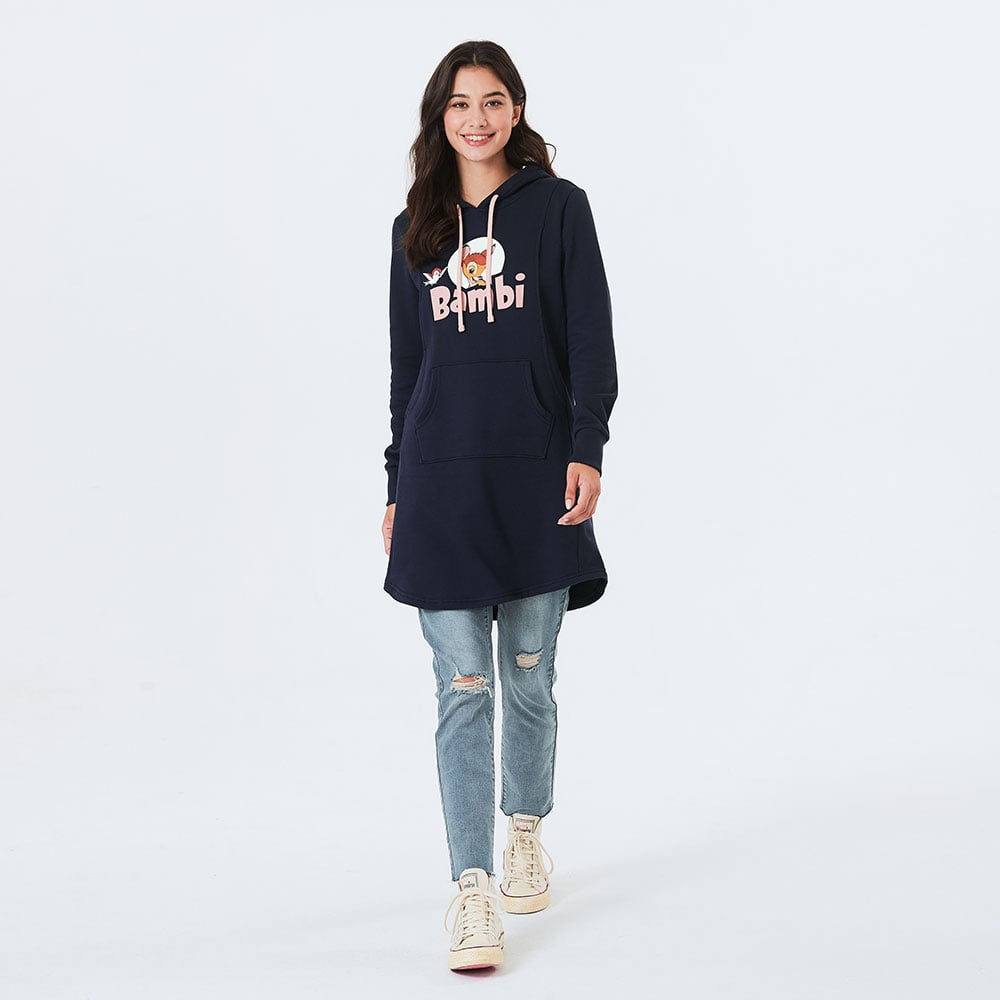 迪士尼小鹿斑比長版厚刷毛孕哺帽T 迪士尼小鹿斑比長版厚刷毛孕哺帽T