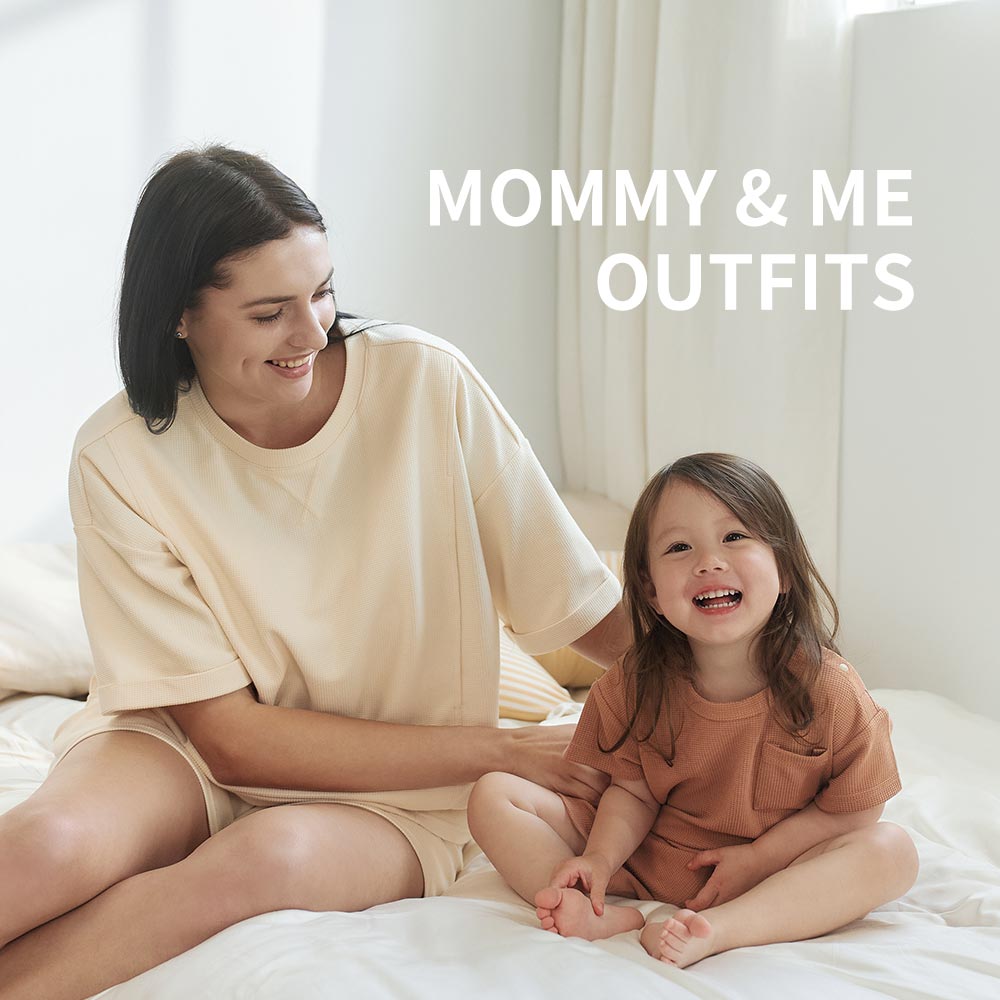 Waffle casual wide-cut maternity top