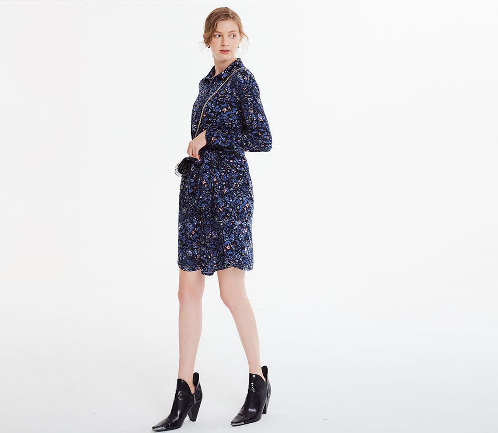 襯衫式印花孕哺洋裝(兩穿) 襯衫式印花孕哺洋裝(兩穿)