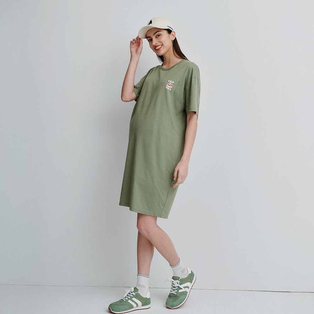 迪士尼奇奇&蒂蒂孕哺洋裝