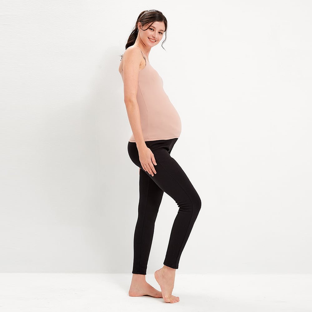 厚刷毛保暖瑜珈孕婦褲