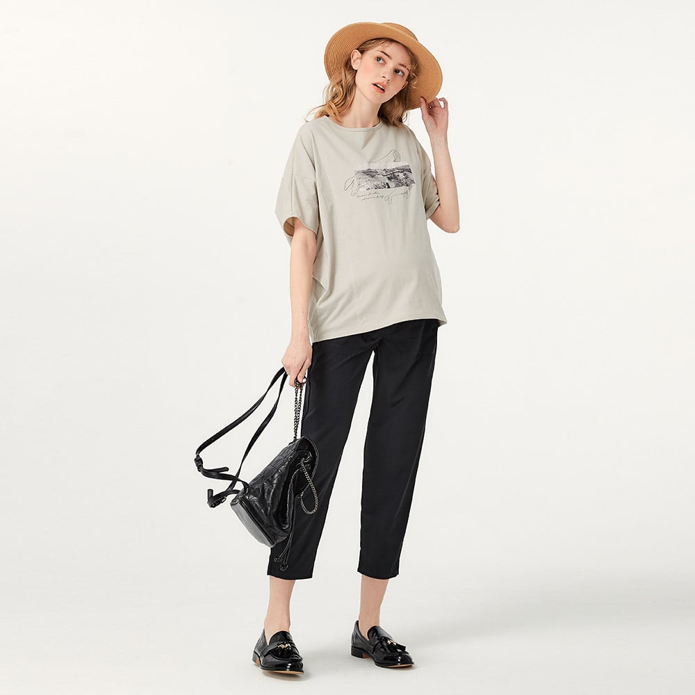 輕便窄管休閒孕婦褲 輕便窄管休閒孕婦褲