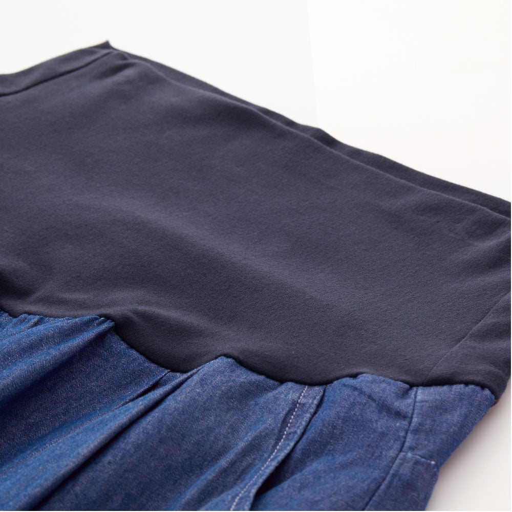 涼爽寬版輕牛仔孕婦褲裙 涼爽寬版輕牛仔孕婦褲裙