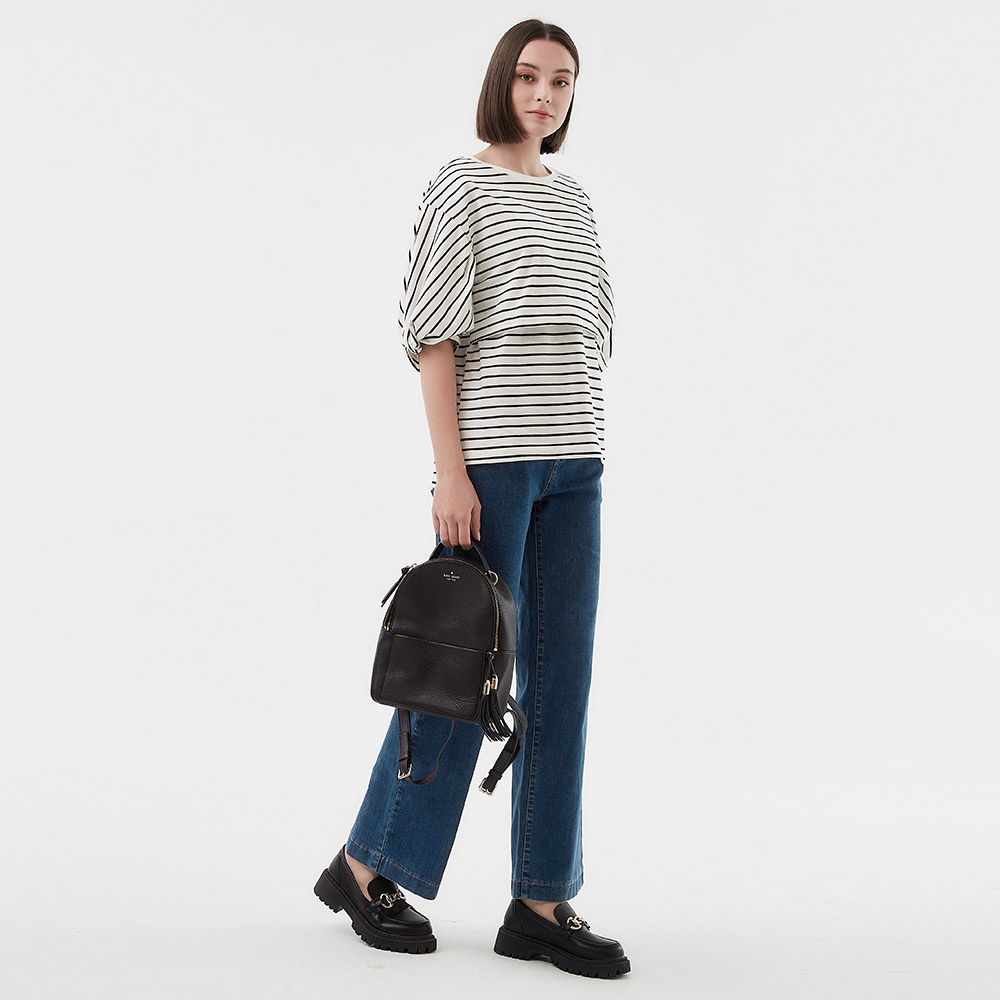 Slim straight-leg wide-leg jeans