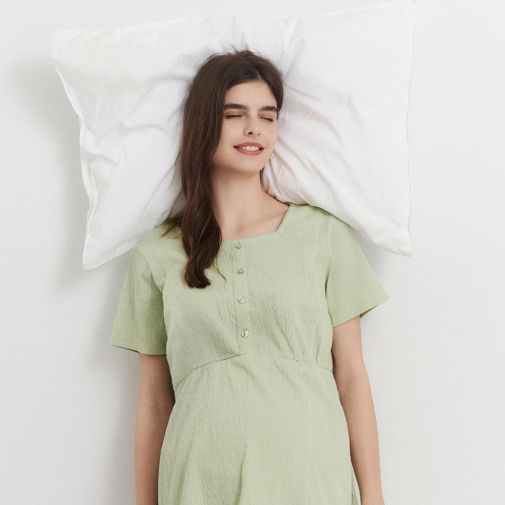 Cotton Bubble Pregnancy and Breastfeeding Home Clothes Set