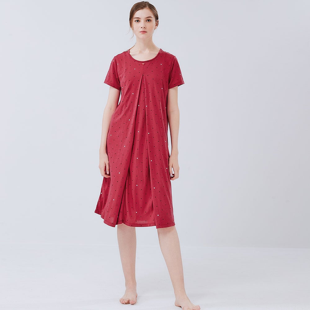 點點米奇頭孕哺居家洋裝