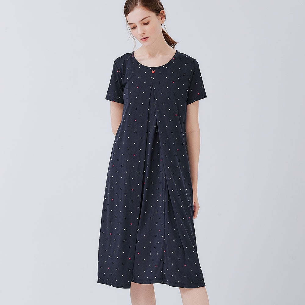 點點米奇頭孕哺居家洋裝