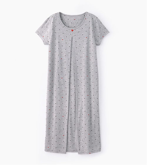 點點米奇頭孕哺居家洋裝